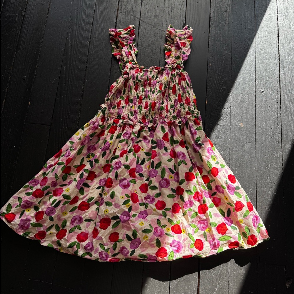 English Factory Flower Ruffled Mini Dress - Picture 3 of 6